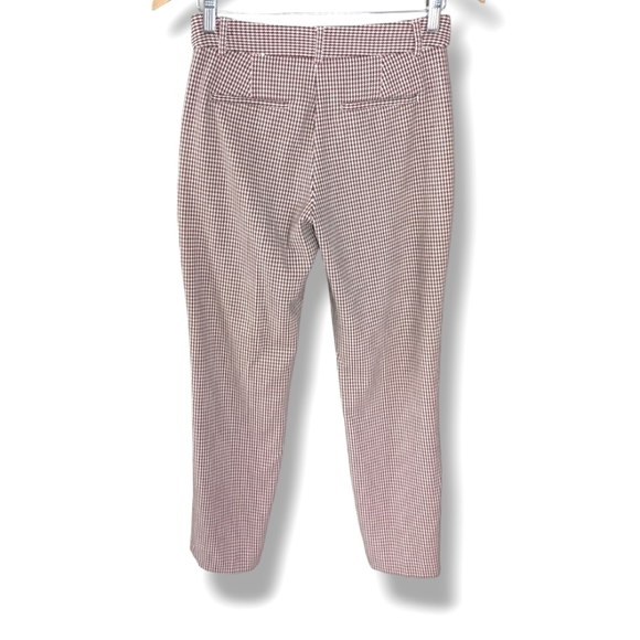 EXPRESS Columnist Ankle Mid Rise Houndstooth Print Pant 🤎 Size 0 - Picture 3 of 6